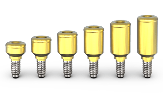 Dental Titanium Straight Locator Attachment For Regular Platform