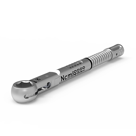 Dental Implant Torque Ratchet 6.35 mm Left Angle View