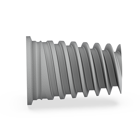 Siva Sinus Stopper Spiral Dental Implant 5.0 mm Diameter Internal Hex Horizontal View