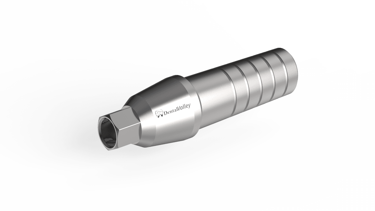 Dental Titanium Straight Abutment With Shoulder Slim for Implant 2.1 Hex lab