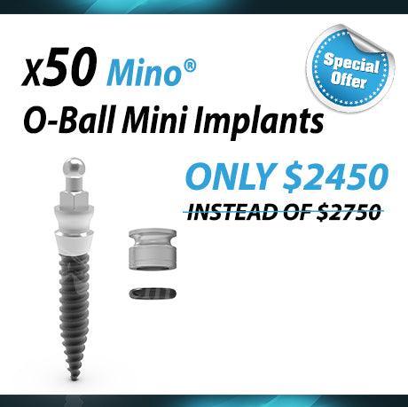 MINO® O-Ball Mini Implant Ø2.5 Pack