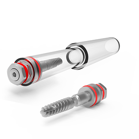 Dental Titanium Spiral Implant Sterile Sterilized For Internal Hex Lab 