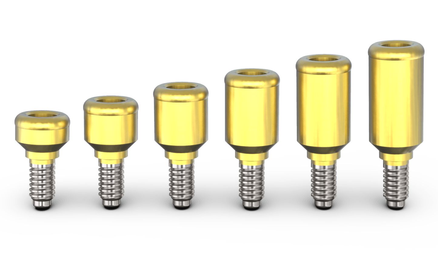 Dental Titanium Straight Locator Attachment For Regular Platform 