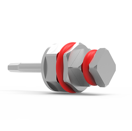 Dental Hex Driver for Ratchet 6.35 mm Perspective View