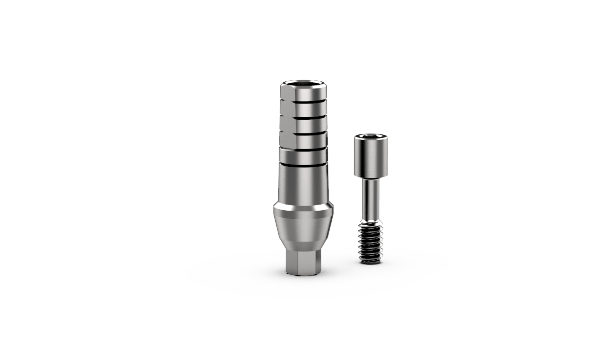 Dental Shoulder Straight Abutment Slim Platorm with Screw