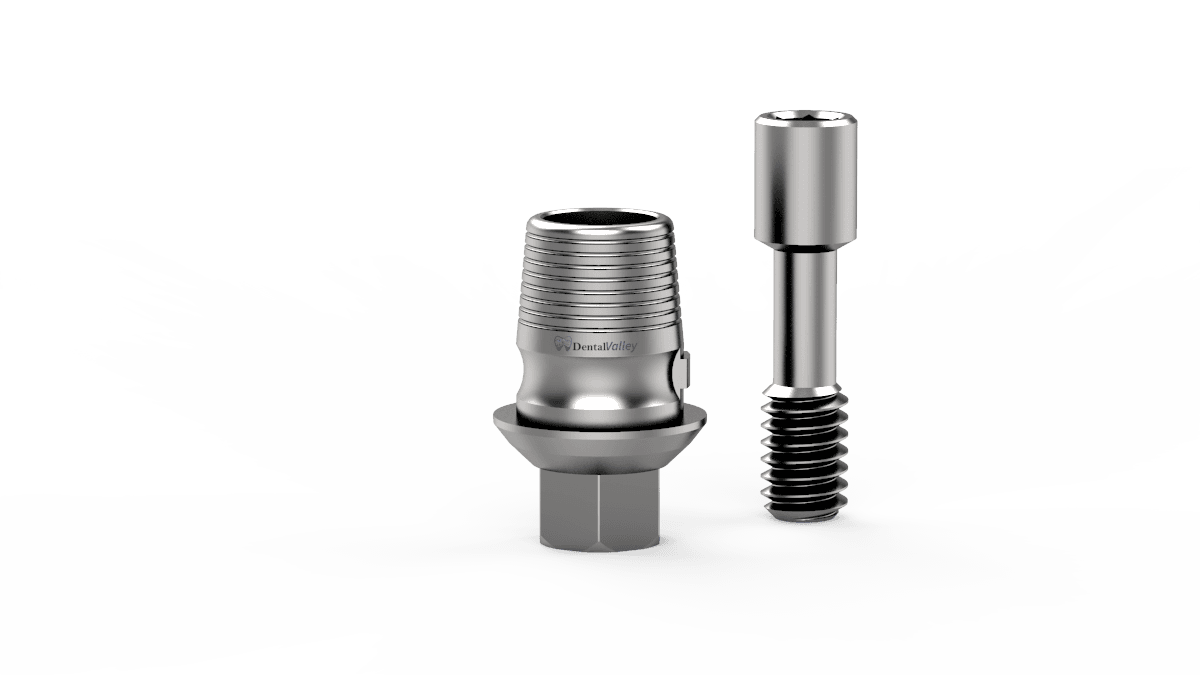 Dental Sirona Compatible Anti Rotational Ti-Base with Screw
