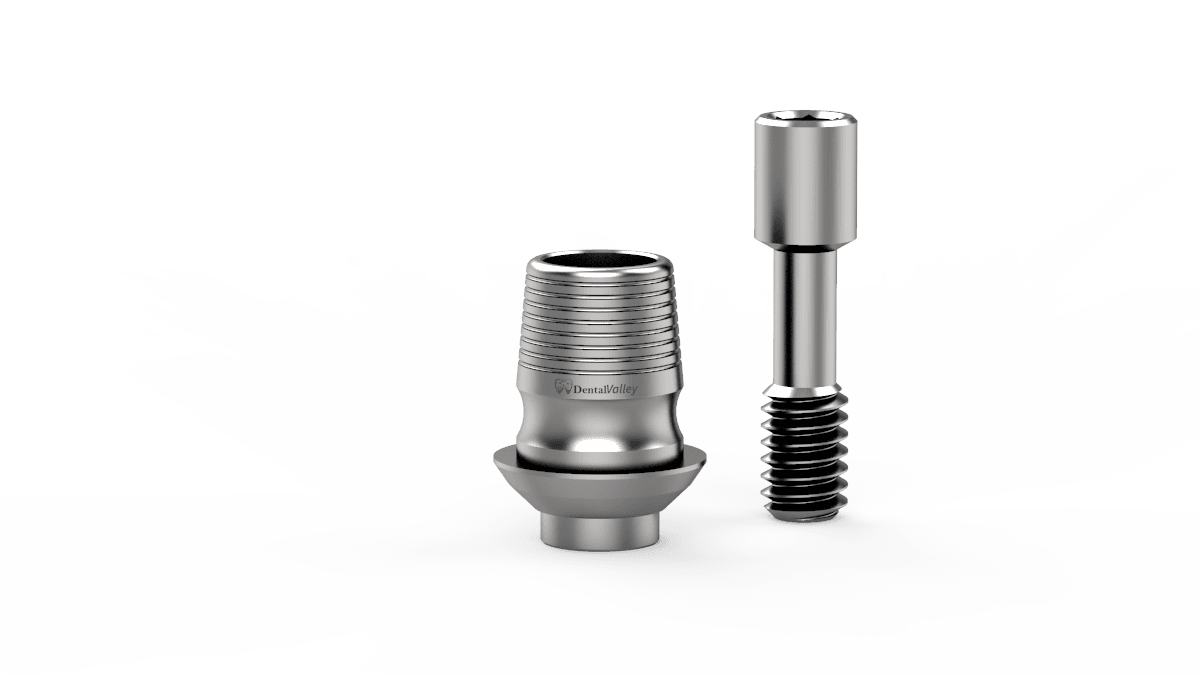 Dental Sirona Compatible Rotational Ti-Base with Screw