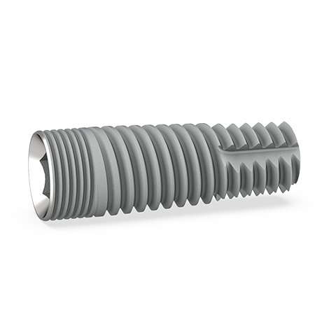 Seilon Cylindrical Dental Implant Internal Hex 2.42 Left Angle View