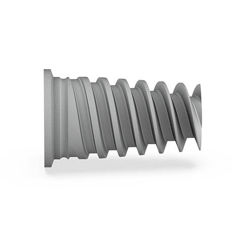 Siva Sinus Stopper Spiral Dental Implant 4.2 mm Diameter Internal Hex Horizontal View