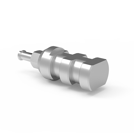 Transfer Clip Impression for Internal Hex System Top Facing View