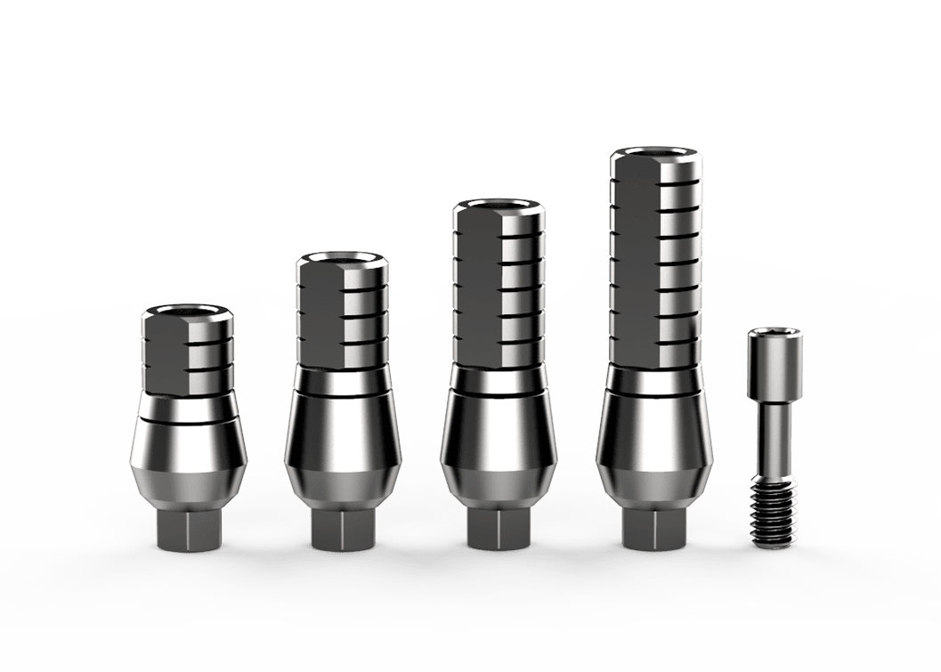 Dental Titanium Straight Abutment Regular Platform for Implant 2.42 Hex