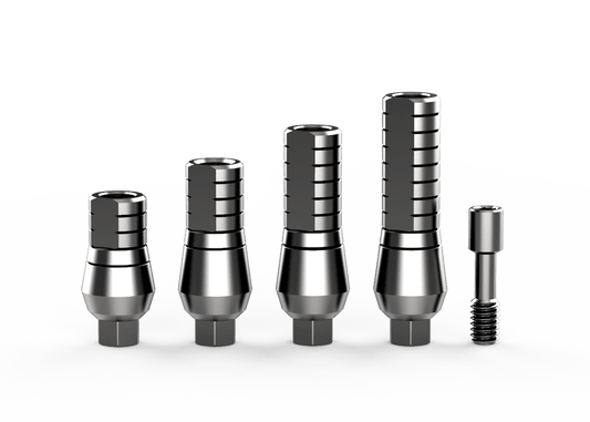 Dental Titanium Straight Abutment Regular Platform for Implant 2.42 Hex
